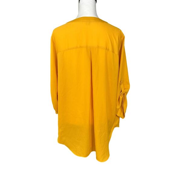 Chaus New York Gold 3/4 Sleeve Top 1X - Picture 3 of 4